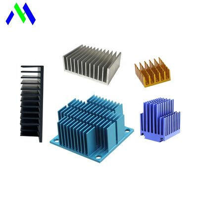 Quadrat-anodisierter Vielzweckkühlkörper, Antikorrosion CNC-Kühlkörper