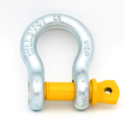 Legierter Stahl schmiedete Schraube Pin Bow Shackle, galvanisierte anhebende Hochleistungsfesseln